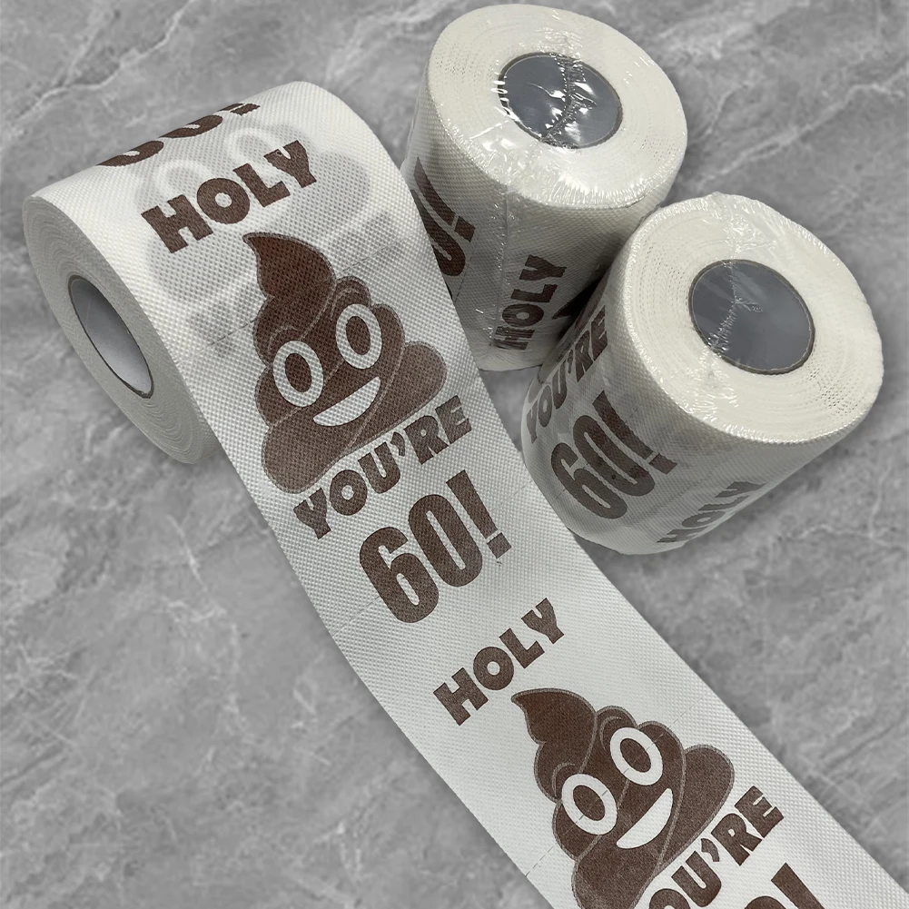 Poop Printed 30st Birthday Decorations Toilet Paper Holy You\'re 30 Printed Toilet Paper Birthday Gifts for Women and Men Party