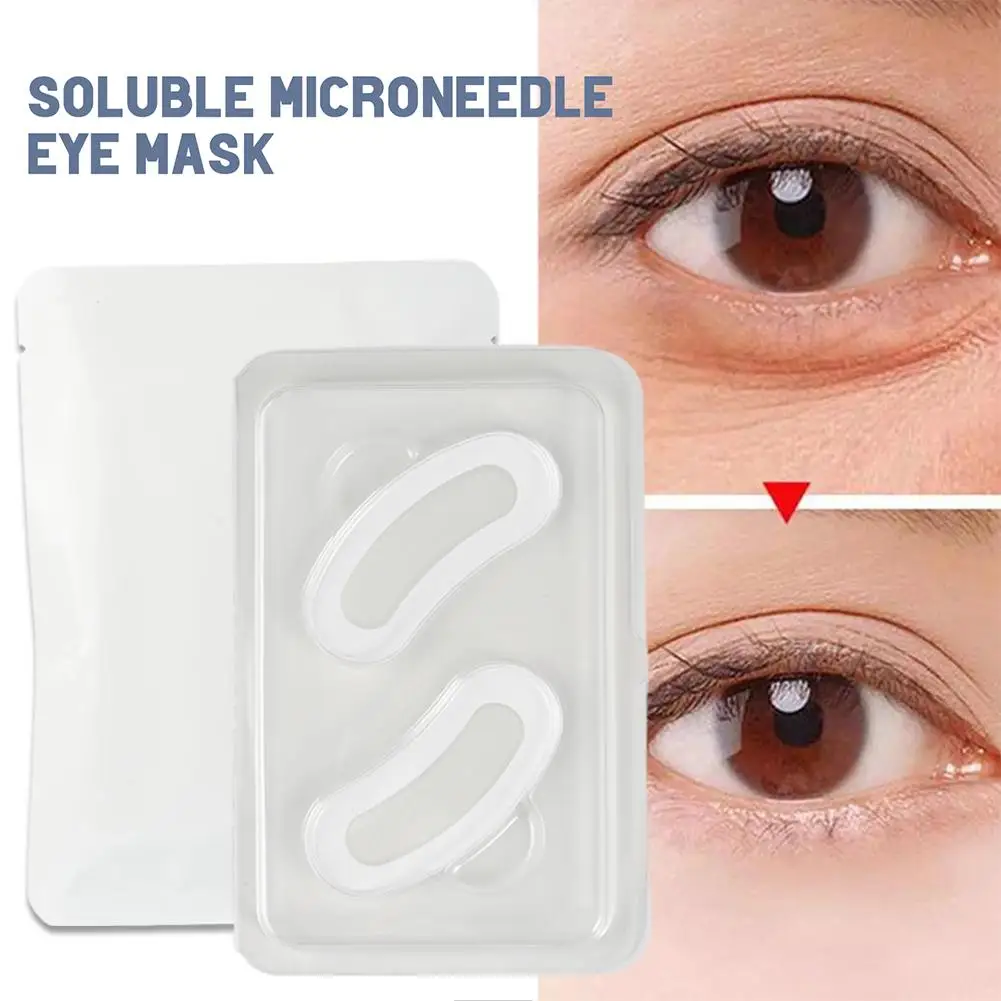 Masque pour les yeux à micro-aiguilles solubles, patch anti-cernes, patch anti-poches, élimine les poches sous les yeux, 1 pièce, 3 pièces, 5 pièces