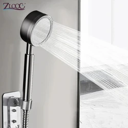 Zloog Stainless Steel Shower Head for Bathroom Fall Resistant Handheld High Pressure Water Saving Filter Rainfall Shower
