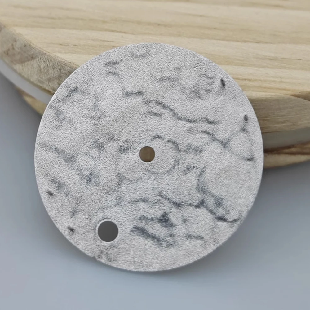 NH35 다이얼 28.5mm 녹색 야광 없음 시계 다이얼 NH35/NH36 기계식 무브먼트용 3D 달 패턴 시계 페이스 액세서리