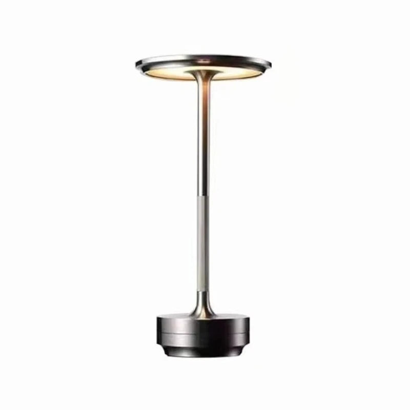 

Metal Decorative Light Emitting Diode Bar Ambient Light Touch Control Rechargeable Desk Lamp