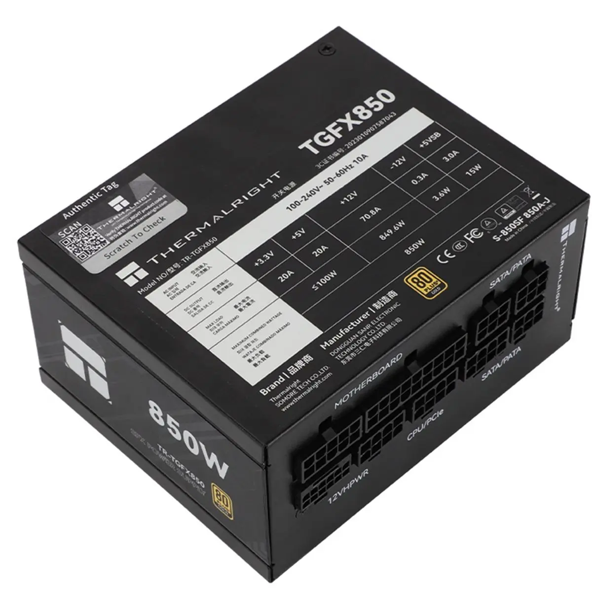 [AC18 Digital]/ TR-TGFX850 Com - Sfx Power Supply 850W Gold 评论和价格