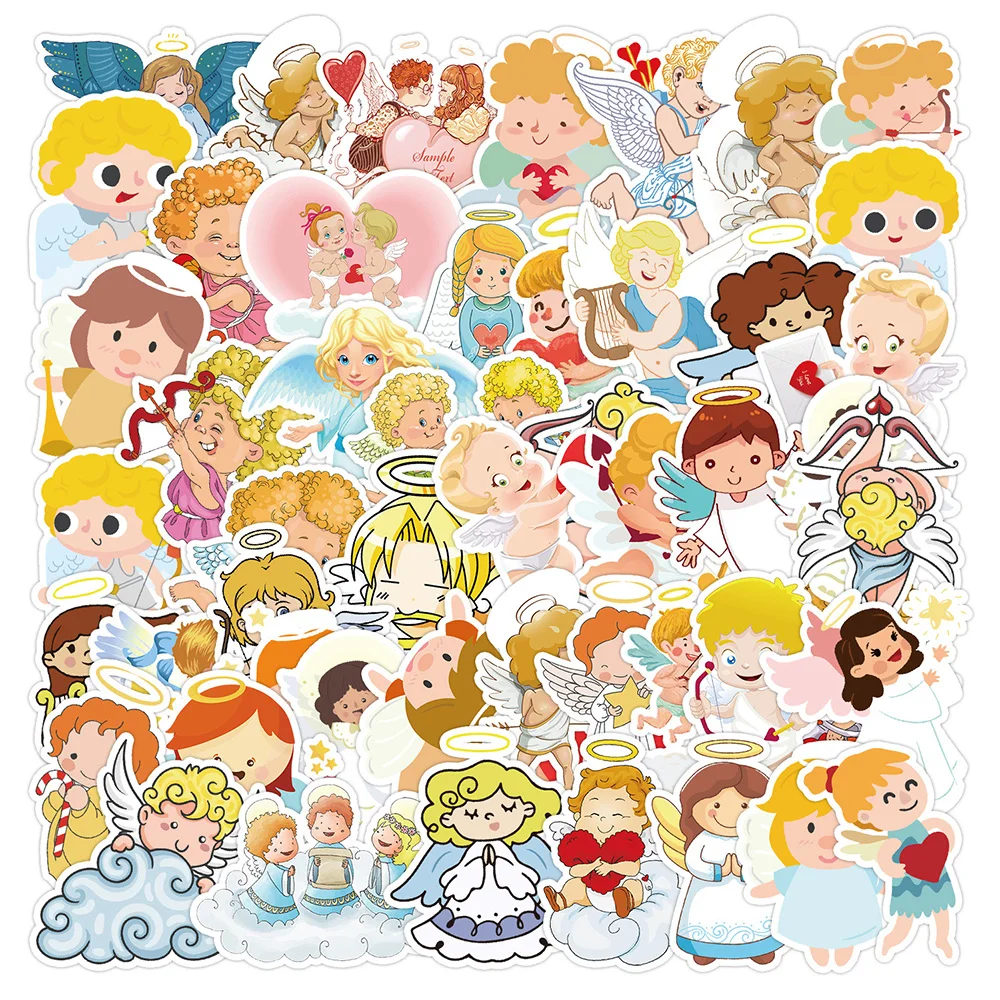 

10/30/50pcs Cute Cartoon Baby Angel Cupid Stickers Aesthetic Decals Laptop Notebook Phone Suitcase Decoration Sticker Kids Toys