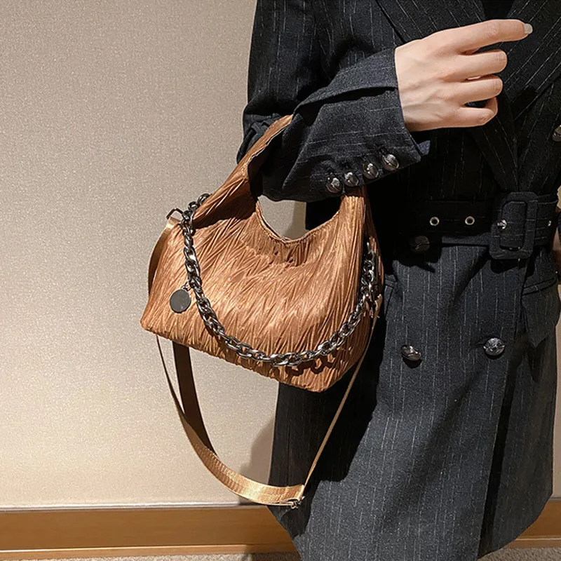 New Korean Style Women Handbags Texture Fashion Chains Shoulder Bag 2023 All-Match Casual Messenger Bags