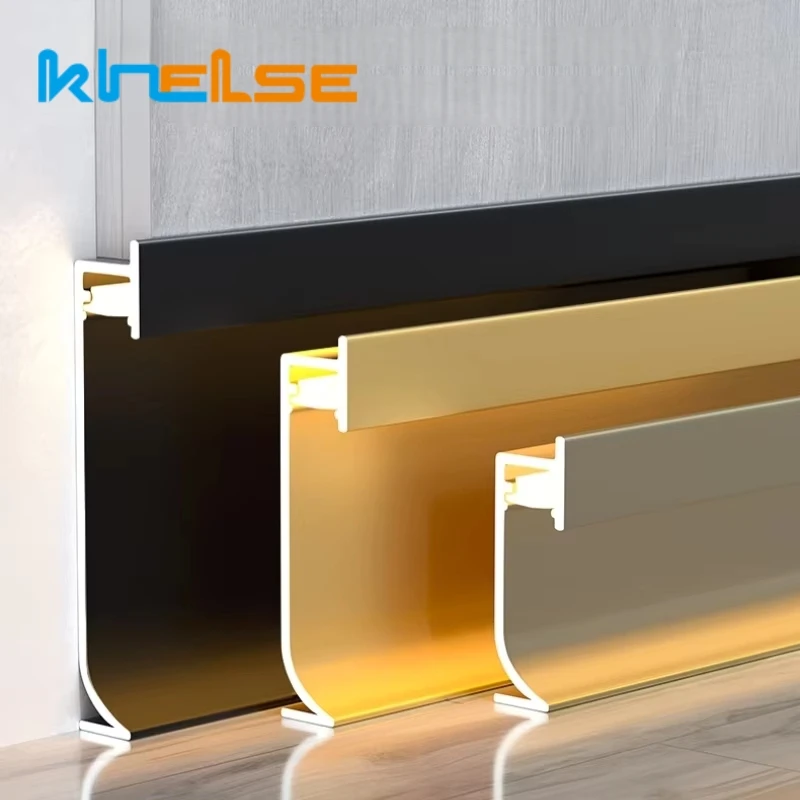 

Светодиодная оссветильник ительная планка 0,5 м/1 м H40/50/65 мм, алюминиевый профиль, металлический настенный светодиодный плинтус для коридора, линейная лампа