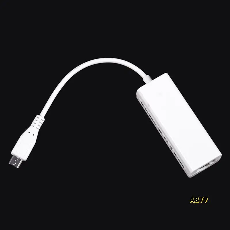 4X Mini USB 5 Pin 10/100 Mbps RJ45 LAN محول إيثرنت للكمبيوتر اللوحي