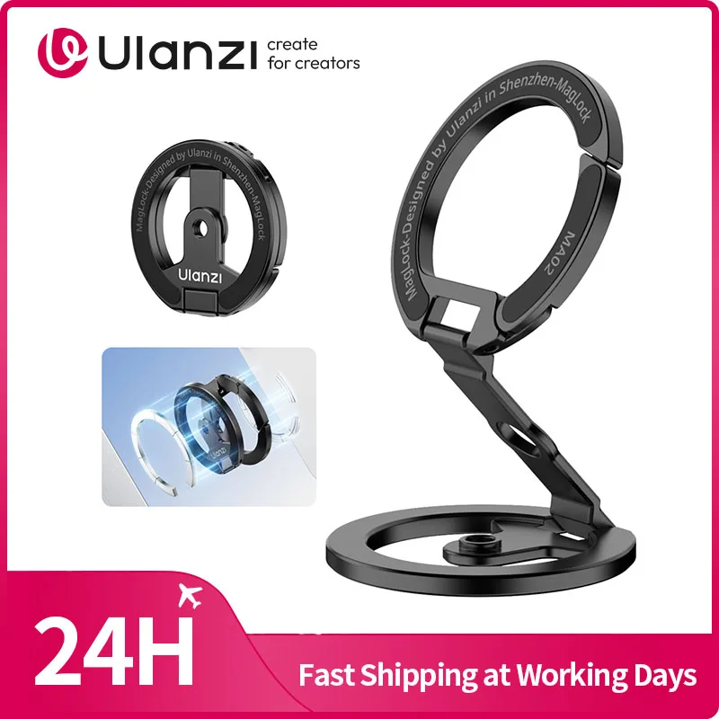 Ulanzi MA02 MagLock Daul Magnetic Phone Stand Phone Mount Ha