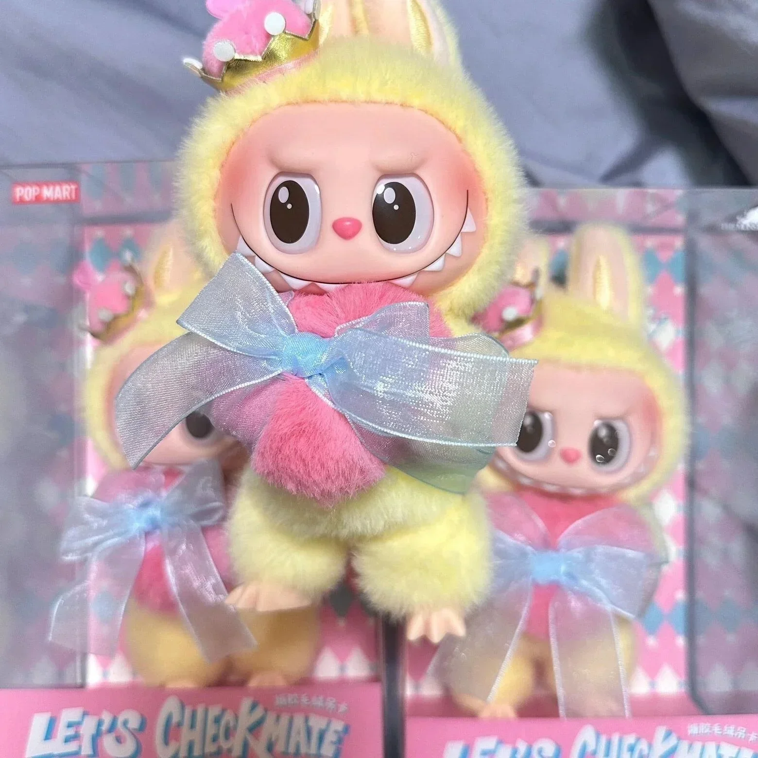 Labubu V3 The Monsters Let‘S Checkmate Series Vinyl Face Doll Figure Queen Keychain Pendant Valentine'S Day Gift 1:1 Replica