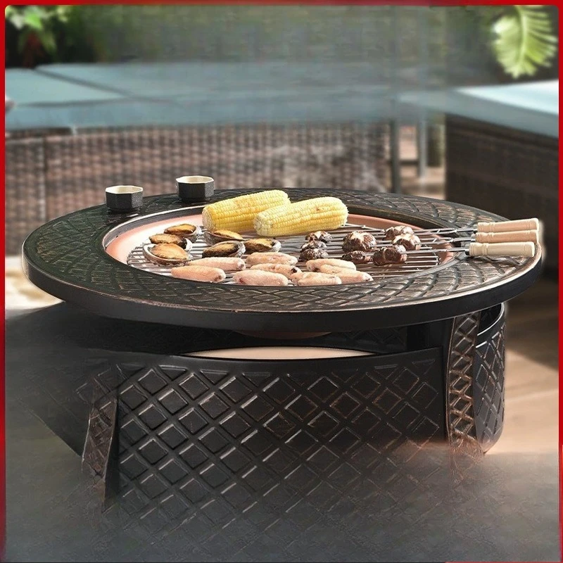 Grill Tea BBQ Set Outdoor Table Indoor Heating Household