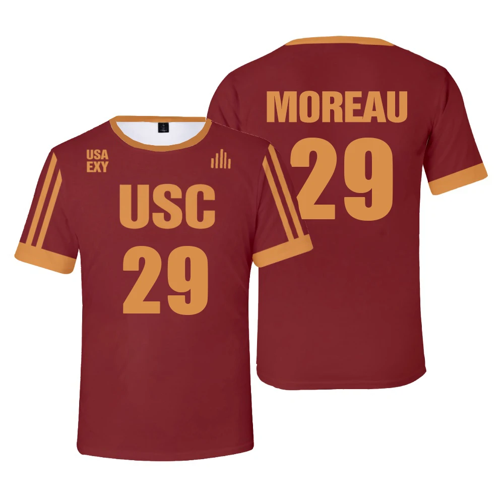 New The Foxhole Court Edgar Allan Ravens Lacrosse Jersey Cosplay MORIYAMA KNOX T-shirt 3D for Men/Women Clothes Kids Tops NO.29