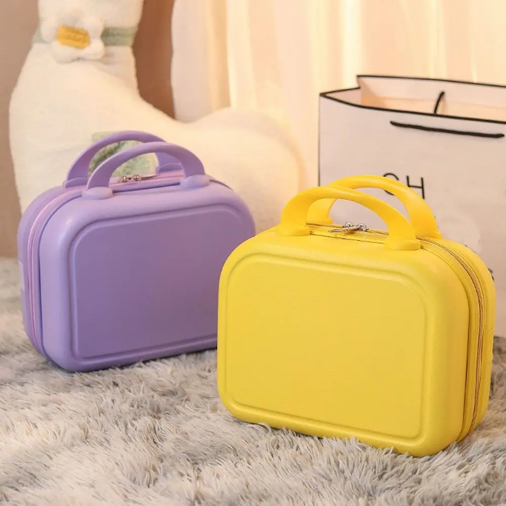 14 inch Mini Travel Suitcase Cosmetic Box Hand Luggage Organizer Case Small Password Box Boarding Case