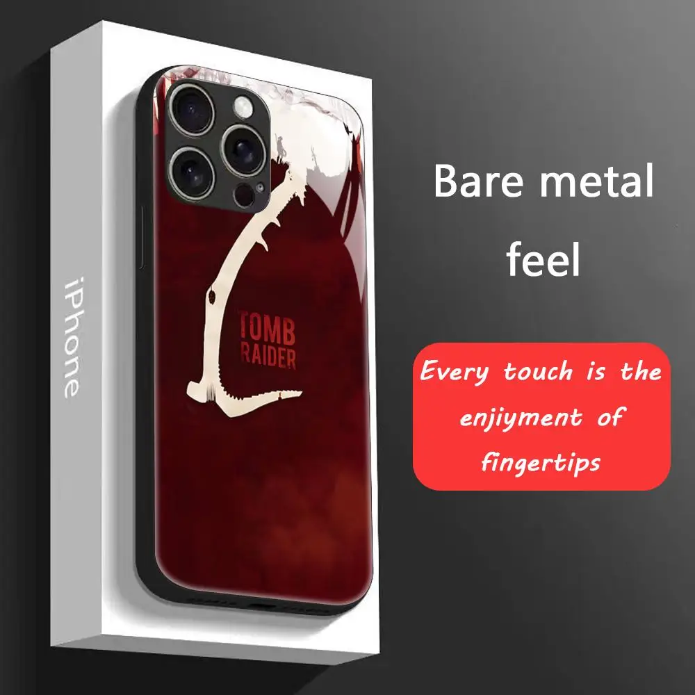 تومب رايدر شعبية لعبة قضية الهاتف آيفون 16 15 14 13 12 11 X XR XS 8 Plus Mini Pro Max الزجاج المغناطيسي جراب هاتف #3