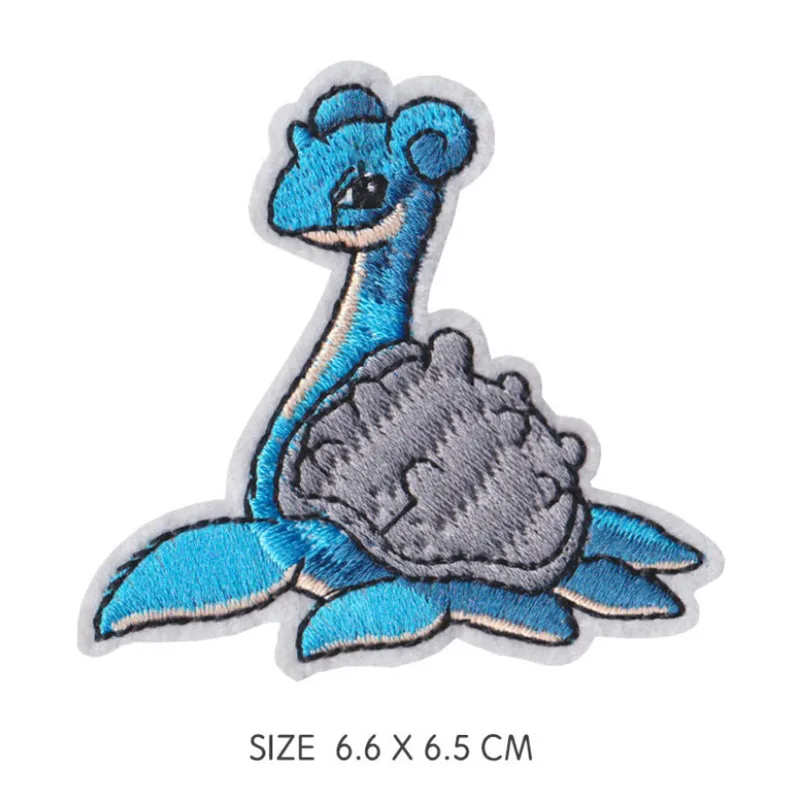 HOT 40 Style Snorlax Aufbügelbare Patches, Gestickte Kleideraufnäher, Cartoon-Aufnäher für Kinderkleidung, Umbreon Stoffaufkleber, Kleiderapplikationen
