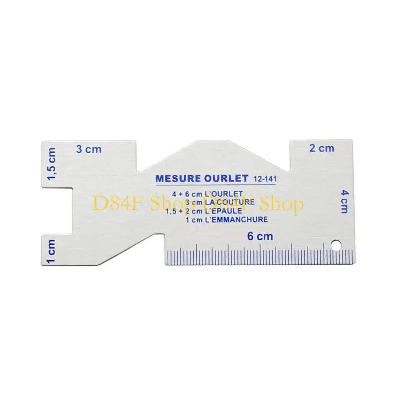 D84F Versatile Aluminum Sewing Ruler Accurate Aluminum Sewing Ruler Perfect for Clothing Hand Drawing Professional Tailoring