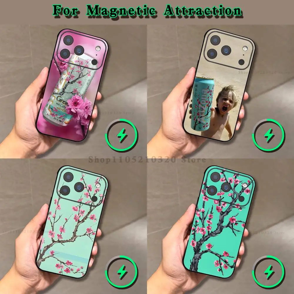 

A-Arizona Green Tea Phone Case For iPhone 17,16,15,14,13,12,11,Pro,Max,Plus,E,Air,Mini Magnetic Magsafe Frosted