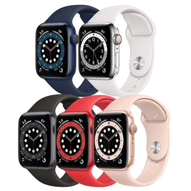 32GB Cellular LTE Aluminum Cases Smart GPS Watch With 64-Bit Dual-Core Processor For Ap~ple Watch Ser$ies 6