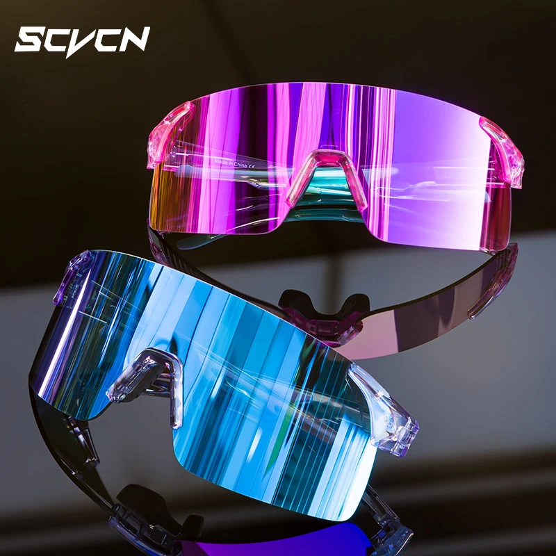 Okulary rowerowe SCVCN, fotochromowe okulary sportowe do jazdy na rowerze górskim, gogle rowerowe, okulary do rowerów górskich, męskie i damskie okulary rowerowe