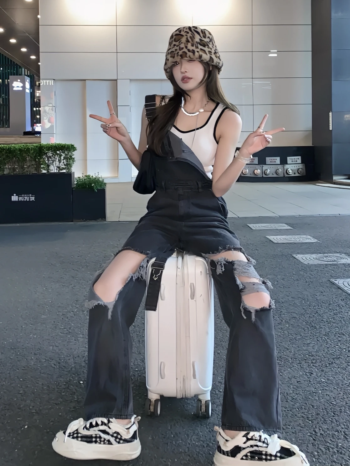 Jumpsuits voor bruiloft Vrouw Elegantie Patronen Junior Enkellengte Veters Gewatteerde stiksels Mono Splitten Hoge taille Allure Cowl