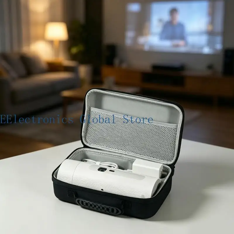 462B Carrying Case For P5 Projector Holder Bag With Customized Compartments And Waterproof Surfaces