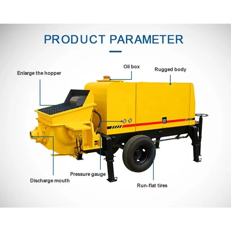 Durable Construction Concrete Pump High Bearing Capacity Cement Grouting Pump for Villa Road Building Work