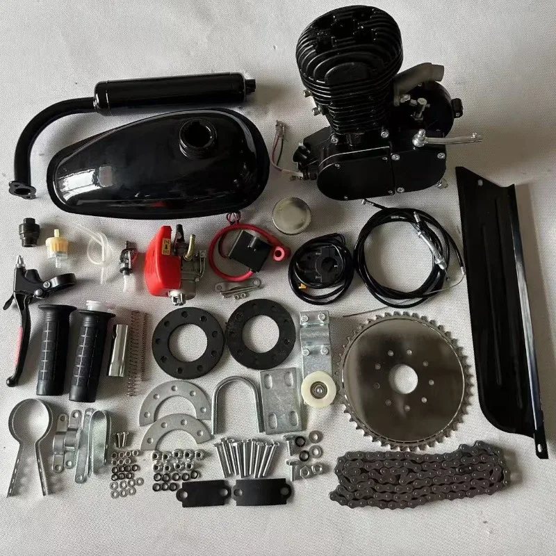 Two-stroke 100cc black full rear wheel