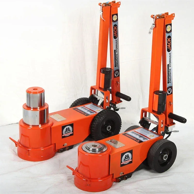 

Automotive Hydraulic Horizontal Jack, 30-50T, With Small Oil Filter, Orange Color, Electroplated, Foldable