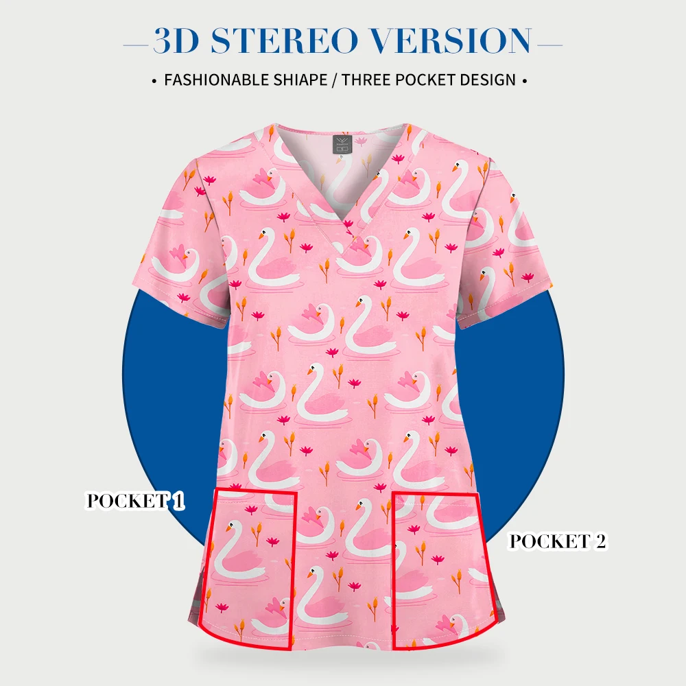Hochwertige Arbeitskleidung mit Tiermotiven, Uniformen für Tierpflege, Cartoon-Arbeitskleidung für Schönheitssalons, Neue Tierpflege-Uniform