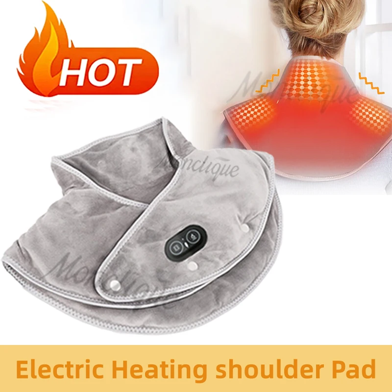 

Одеяло с электрическим подогревом USB, 3-уровневое регулируемое вибрационное массажное шаль для шеи и спины, физиотерапия, зимняя теплая шаль для тела, офисная спальня