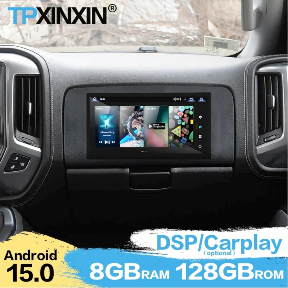 Для Chevrolet Silverado GMC 2013 ~ 2019 второй пилот развлечения Android 15 новый стиль сенсорный экран мультимедийный ЖК-дисплей