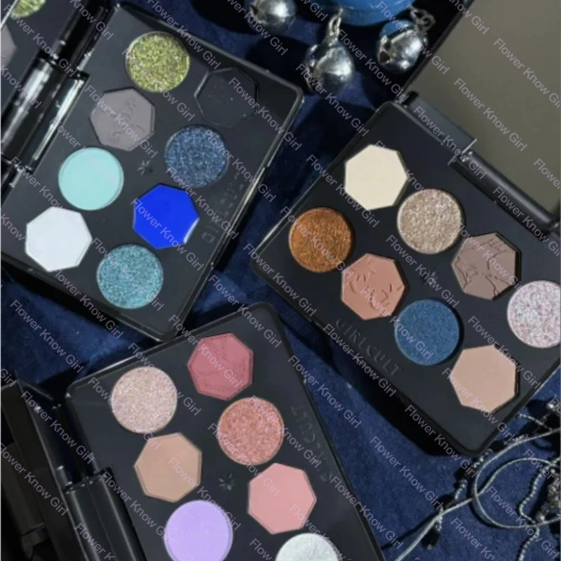 Girlcult Miao Witch 시리즈 8 컬러 아이 섀도우 팔레트 블루 스모키 매트 하이 라이터 쉬머 글리터 팔레트 펀 아이 메이크업