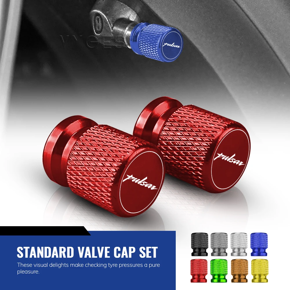 For Bajaj Pulsar NS400 NS250 NS200 NS160 NS125 Pulsar RS400 RS200 N160 N150 220F Motorcycle Standard Valve Cap Set Tire Caps Set