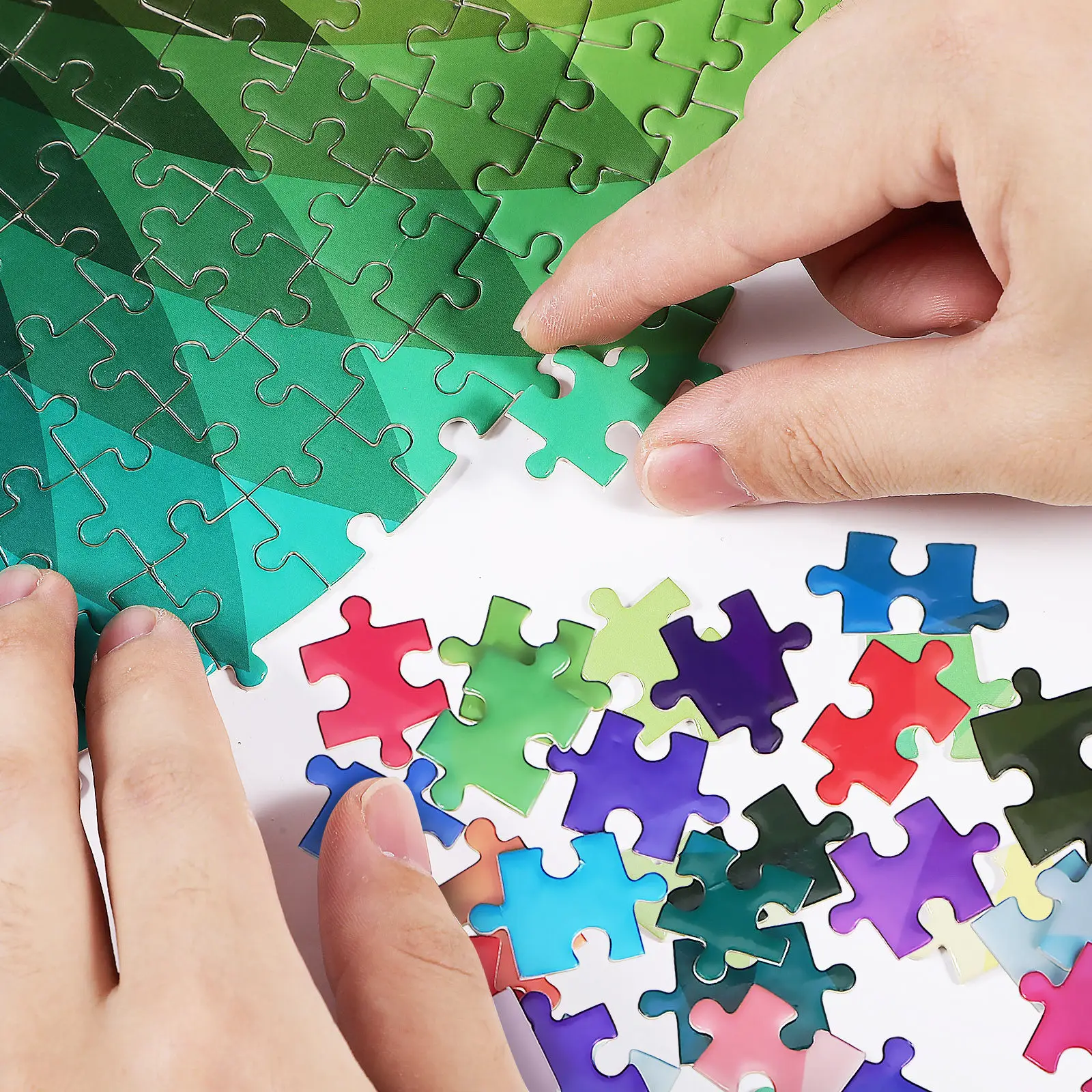 

Пазл для взрослых из 1000 деталей: Дизайн «Радужный градиент», меняющий цвет, круглый пазл, увлекательная и расслабляющая коллекция для декора