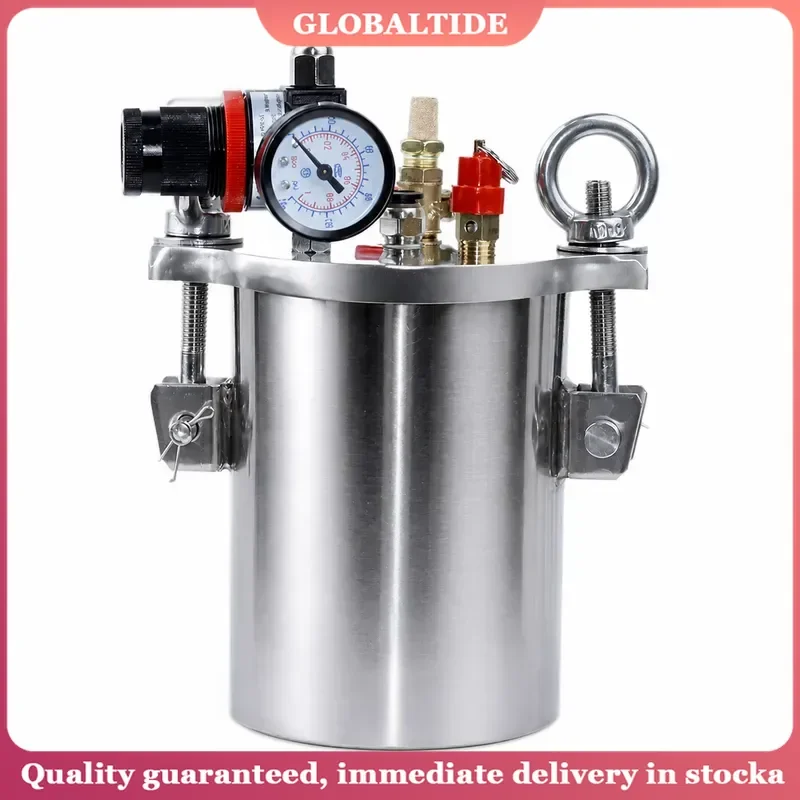 1L Manual Glue Filling Machine Dispenser Pressure Tank 304 Stainless Steel Barrel Adhesive Syringe Injector Tool for Epoxy