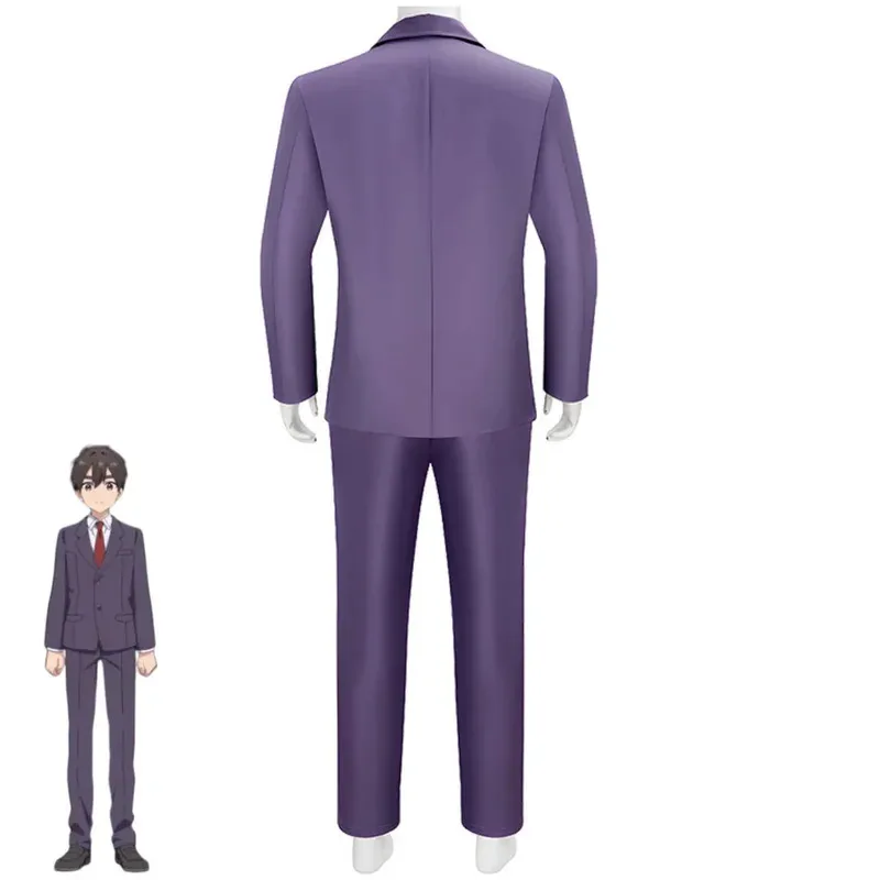 

CyAnime The100 Girlfriends Who Really Love You Aijo Rentaro Косплей Костюм Японская Фиолетовая Школьная Форма Пальто Мужской Костюм Кампуса