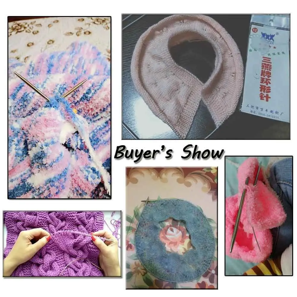 40/100 см бытовые круглые принадлежности для рукоделия, плетение спиц из нержавеющей стали, швейные шпильки, круглая игла, крючок для вязания крючком