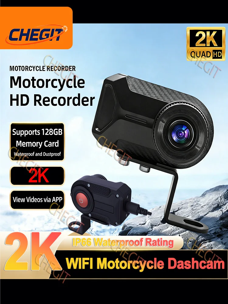 AliExpress WDSZKMYF 2K HD WiFi Motorcycle DVR With Waterproof IP66 MINI Camera USB Video Recorder Mountain Electric Bike Bicycle Loop Recording