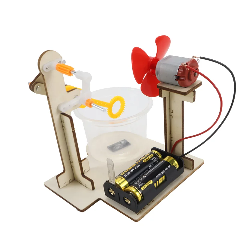 ماكينة فقاعات خشبية مصنوعة يدويًا، لعبة تعليمية للأطفال، تجربة علمية، ماكينة فقاعات كرنك اليد، هدايا العيد، اهتمام الفيزياء #2