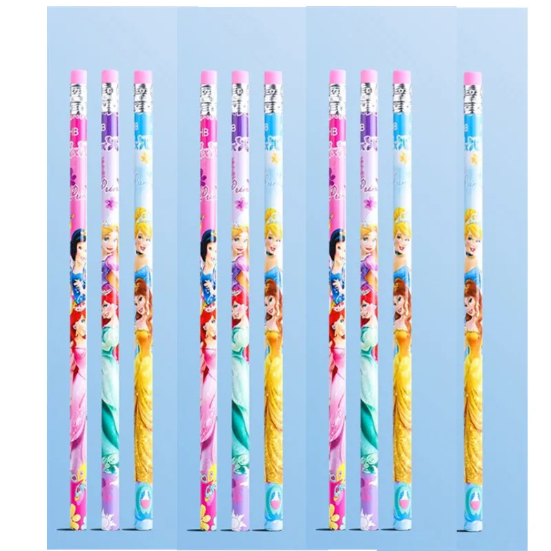 10PCS Princess Party Favor Pencil Pinata Filler Girl Boy Happy Birthday Party Gift  Spiderman Souvenir Cute Giveaway