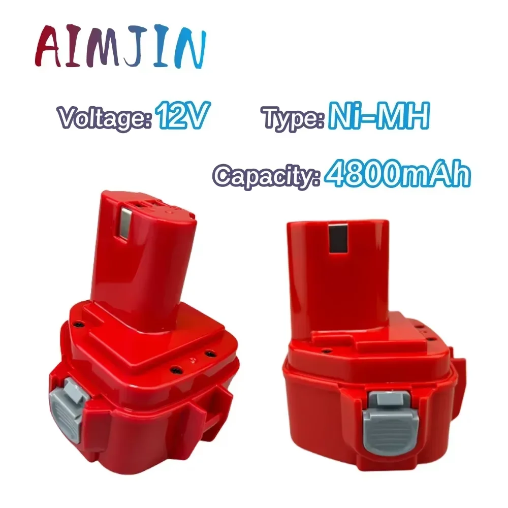 

Ni-MH Battery 12V 4800mAh For Makita PA12 1223 1235 6270D 6271D 6317D 6227D Rechargeable Replacementt Power Tool Battery