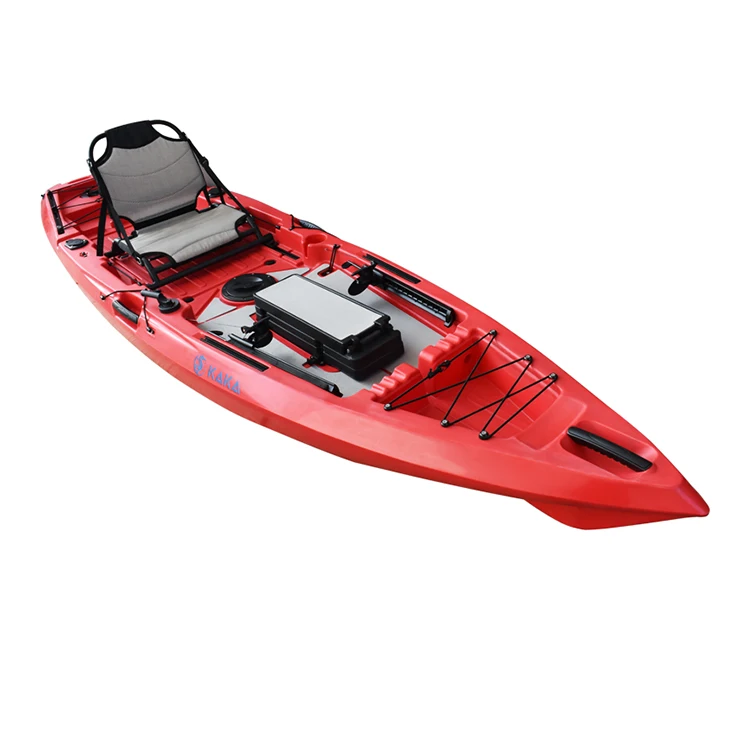 Hot Selling Kayak Sit On Touring River Plastic Ocean Fishing Kayak With Foot Pedal From Kayak Factory