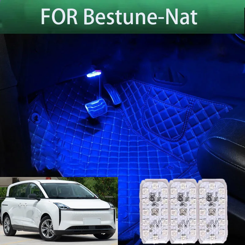 

FOR Bestune-nat LED Car Interior Ambient Foot Light Atmosphere Decorative Lamps Party decoration lights Neon strips