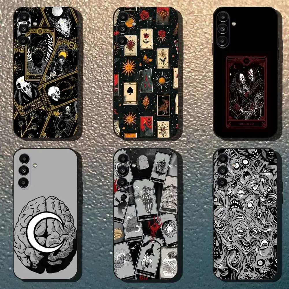 

Phasmophobia Tarot Card Phone Case For Samsung Galaxy A13,A21s,A22,A31,A32,A52,A53,A71,A80,Soft Black Shell