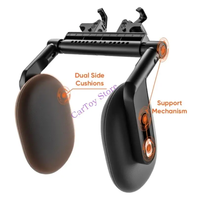 تركيب خطاف مزدوج لمسند رأس السيارة من Memory Spume مريح للاستخدام المنزلي في المكتب #5