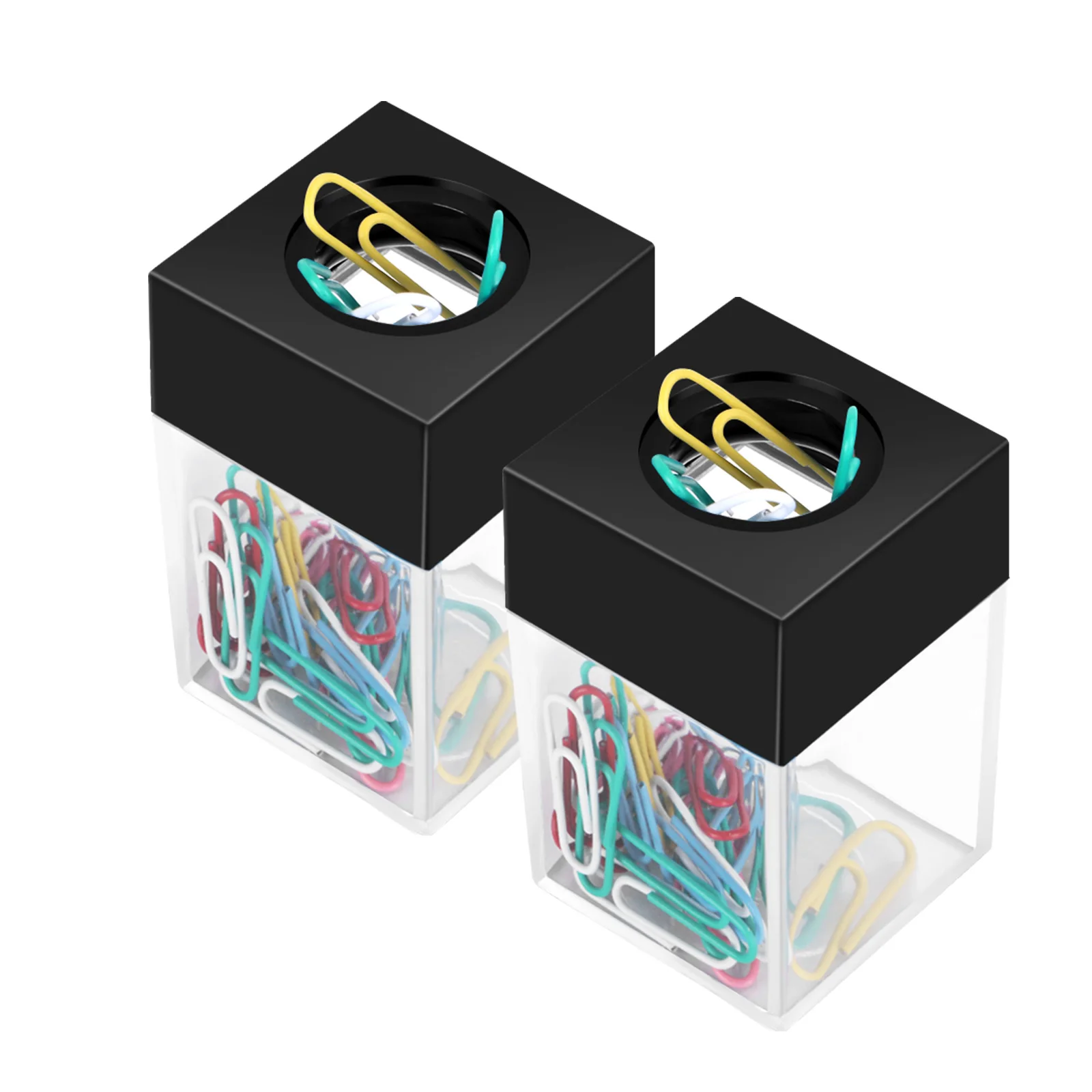 Eagle Magnetic Paper Clip Dispenser For Desk Organization in Home, School, and Office Setting Metal Pin Organizer Holder Box