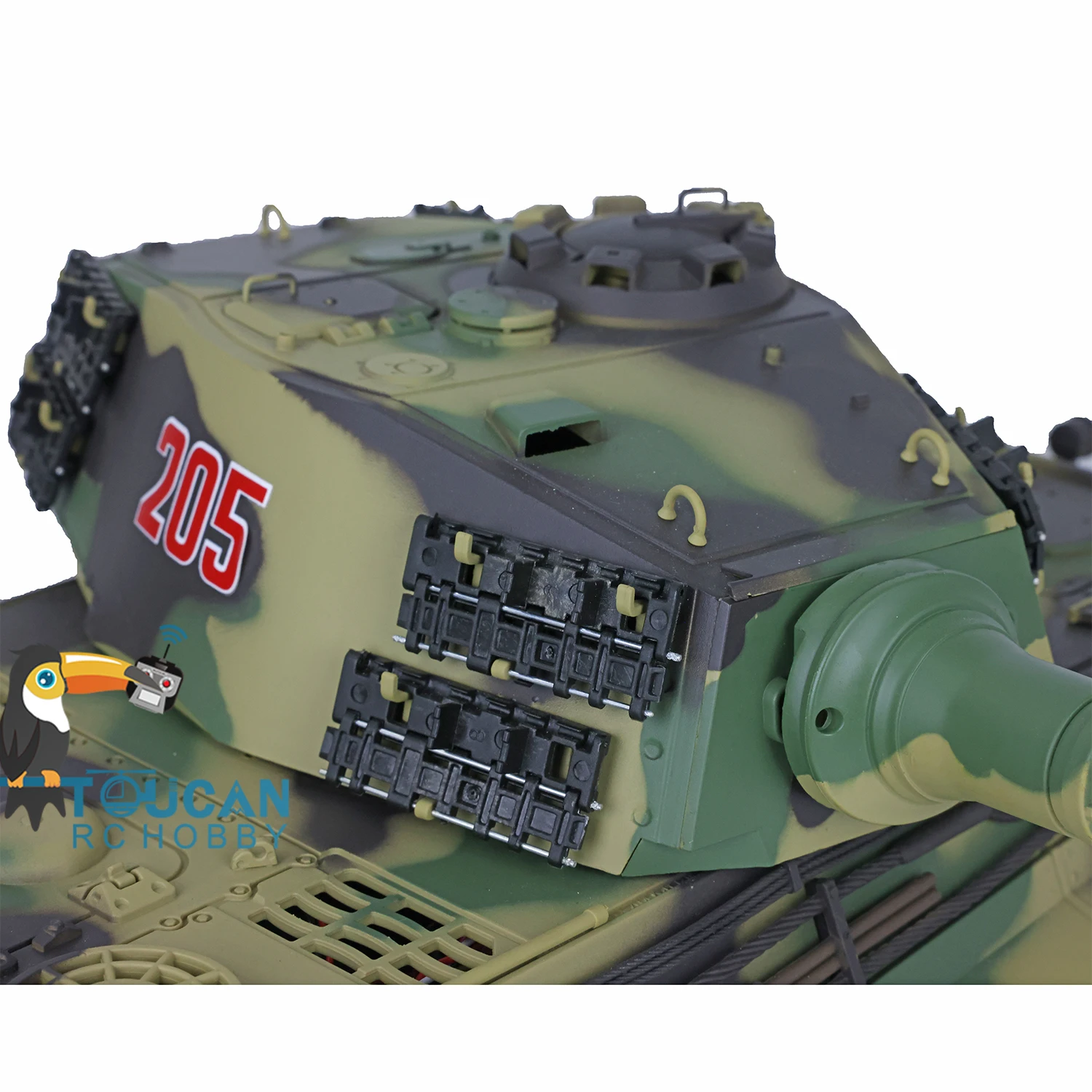 

2.4G Henglong 1/16 Модернизированный немецкий радиоуправляемый танк King Tiger RTR 3888A с металлическими гусеницами, бочонок с откидной крышкой, военный автомобиль для коллекционеров
