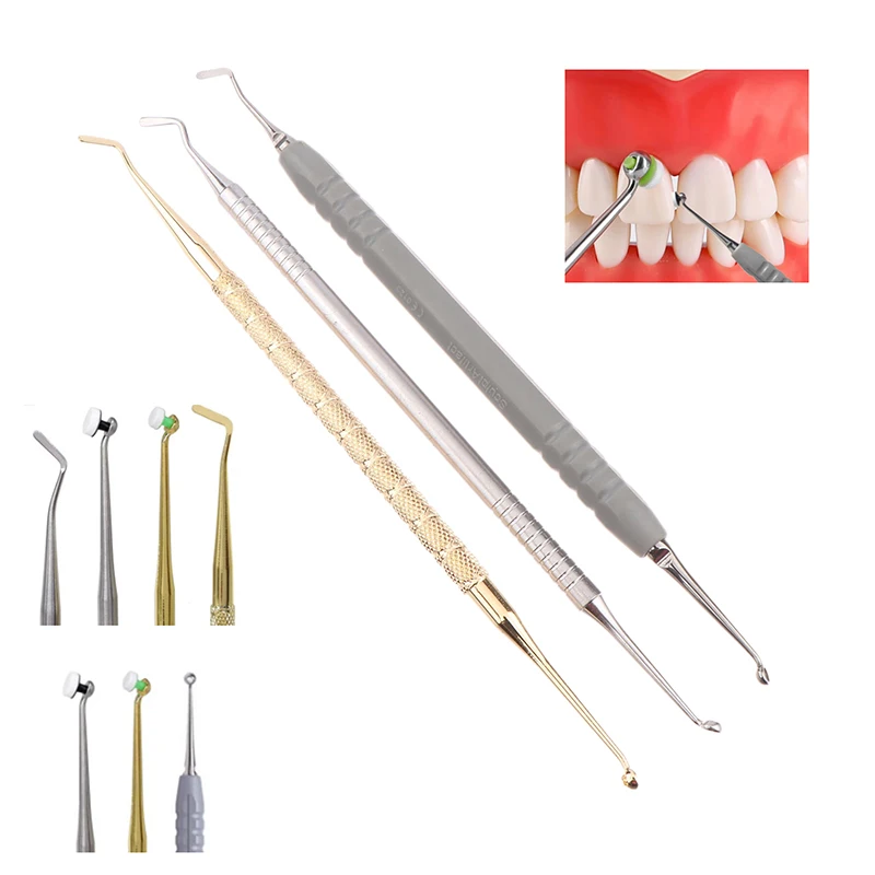 1Pcs Dental Resin Filling Kit Quick Foam Pad Handle Trimmer Spatula Molding Tools