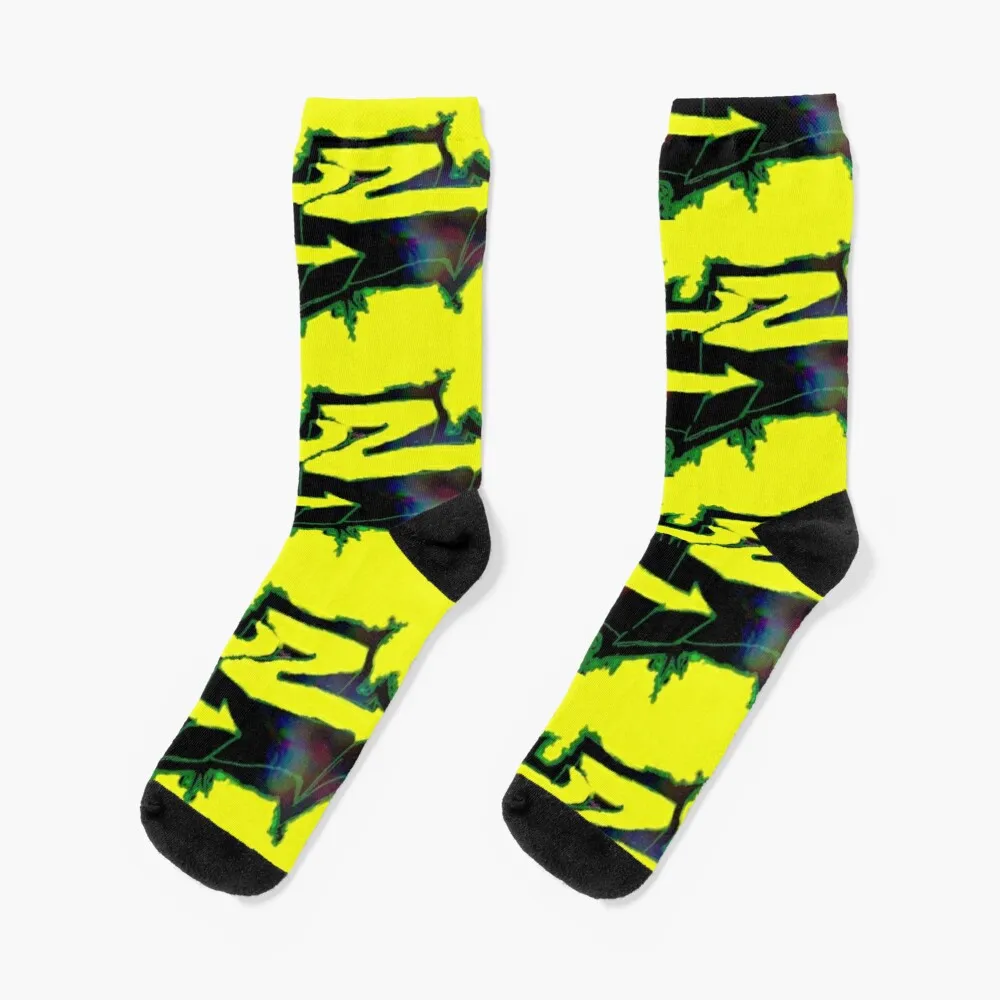 

LUZ in graffiti, dark tech colors Socks Socks Men'S Women'S Compression Socks Sports Socks