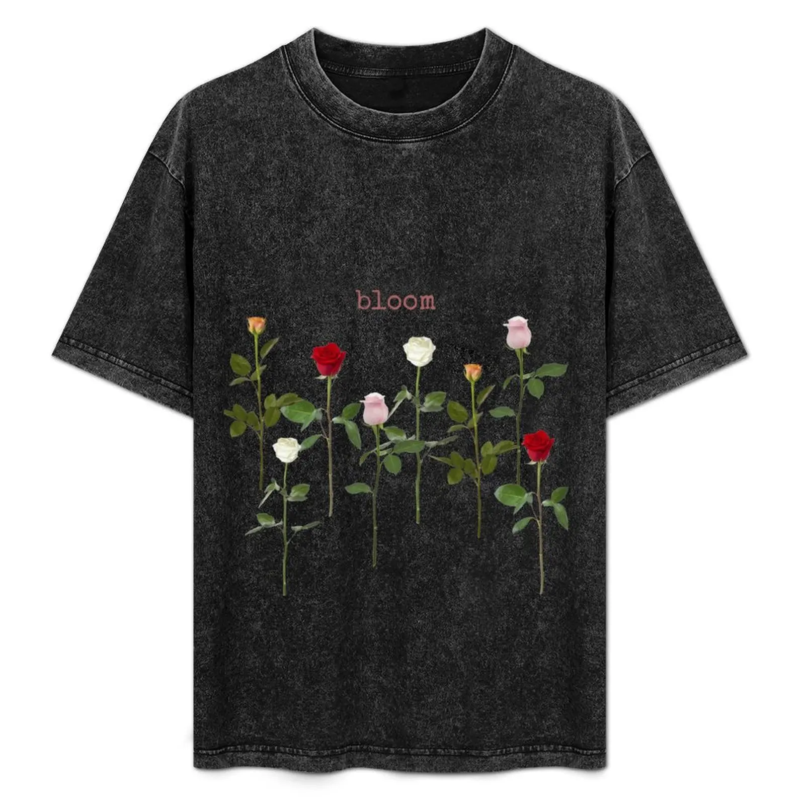 Rosebud shirt garden blooming gracefully T-Shirt vintage graphic tee animal prinfor boys vintage anime shirt clothes for men