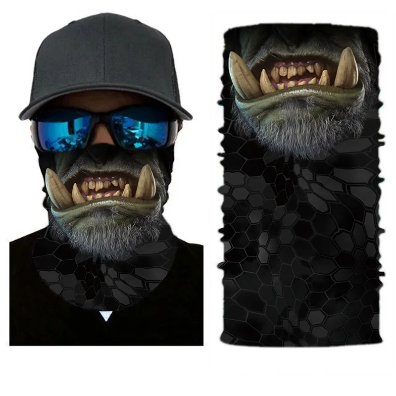 1PC Balaclava para Motocicleta, Protetor Facial para Ciclismo, Lenço, Protetor de Pescoço, Máscara Facial, Bandana Esportiva, Buffs para Escalada e Caminhada