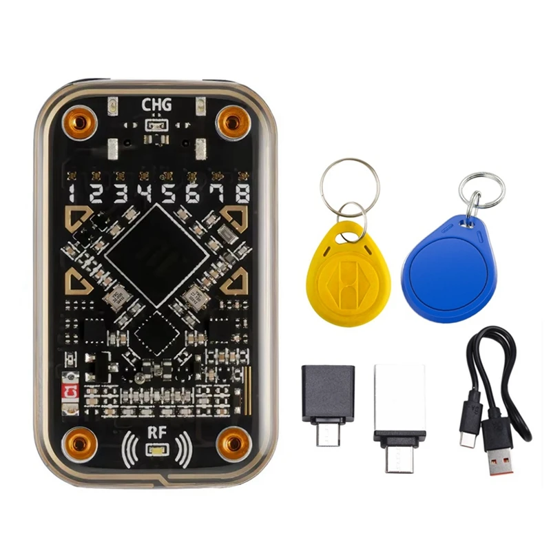 RFID Smart Chip Reader+CUID/5200 Keychain Chameleon Ultra Contactless Smart Card Emulator 125Khz 13.56Mhz Badge Decode